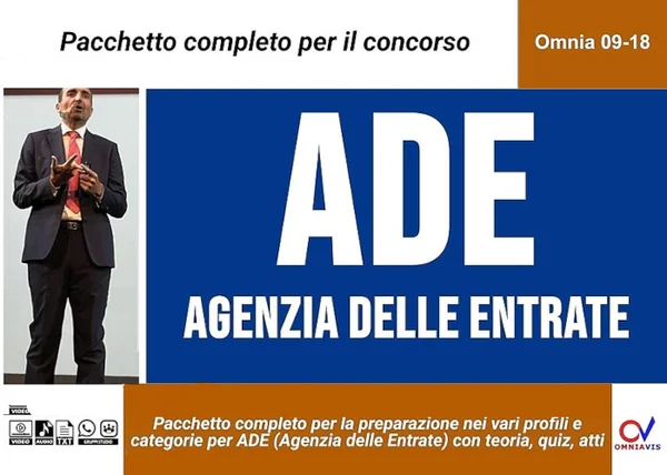 Agenzia delle Entrate (Omnia09_18) – Omniavis - copertina corso