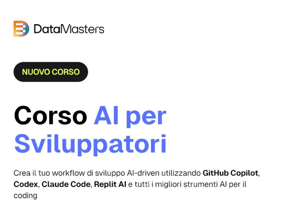 AI per Sviluppatori – Data Masters - copertina corso