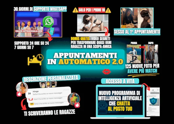 Appuntamenti in Automatico 2.0 – Luca di Approcciala - copertina corso