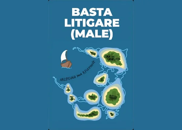 Basta Litigare (male) – Relazioni Sane - copertina corso