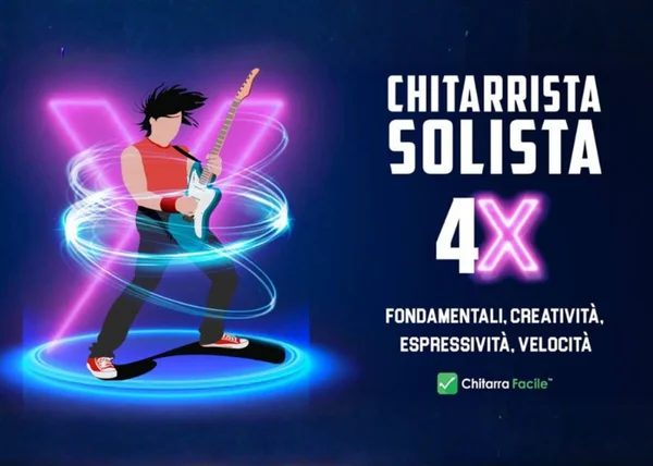 Chitarrista Solista 4X – Chitarra Facile - copertina corso