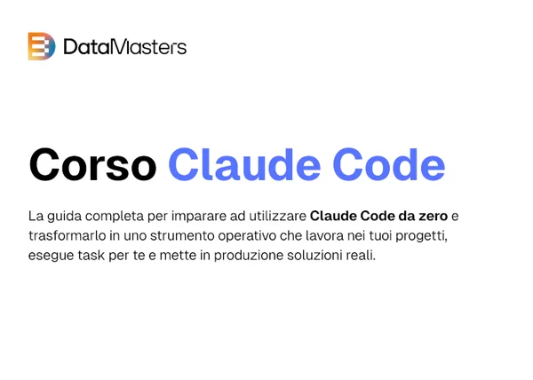 Claude Code – Data Masters - copertina corso