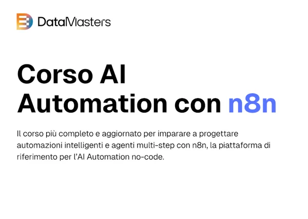 Corso AI Automation con n8n – Data Masters - copertina corso