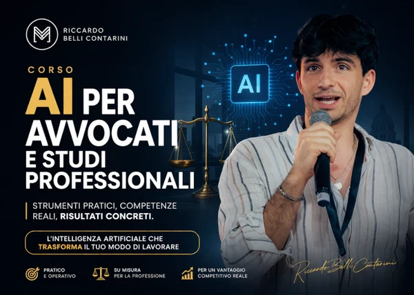 Corso AI per Avvocati e Studi Professionali – Riccardo Belli Contarini - copertina corso