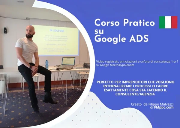 Corso Pratico su Google Ads – Filippo Malvezzi - copertina corso
