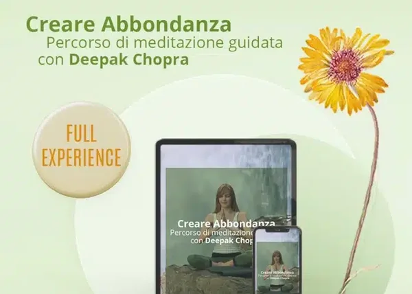 Creare Abbondanza – Deepak Chopra - copertina corso