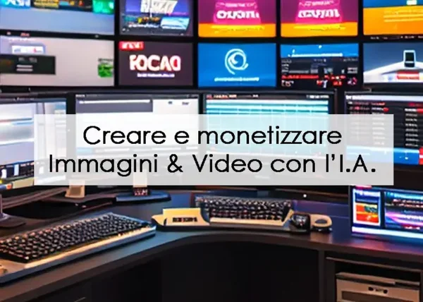 Creare e monetizzare Immagini & Video con l’I.A. – Andrea Zamuner Cervi - copertina corso