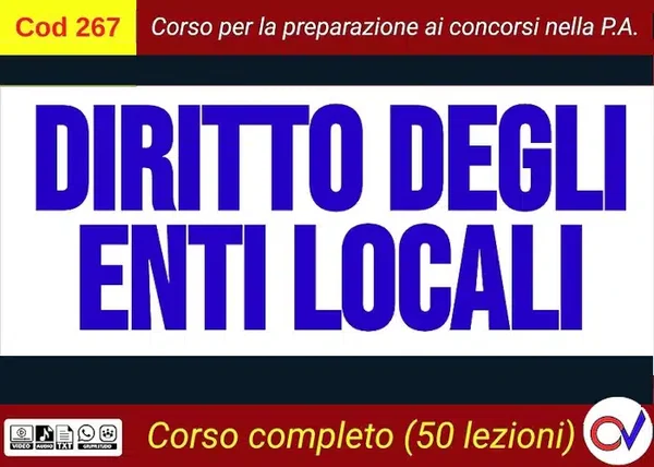 Diritto degli Enti Locali (Cod267) – Omniavis - copertina corso