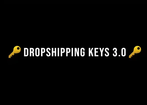 Dropshipping Keys 3.0 – Samuele Ferrari - copertina corso