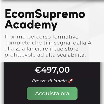 EcomSupremo PREMIUM – OzBig - copertina corso