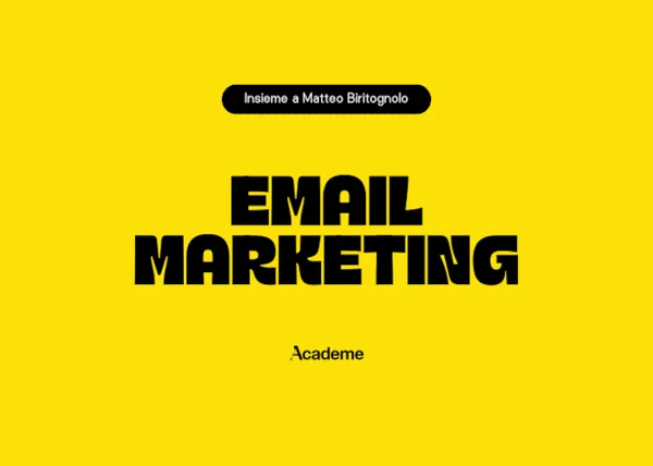 Email Marketing – Marketing Espresso AcadeME - copertina corso