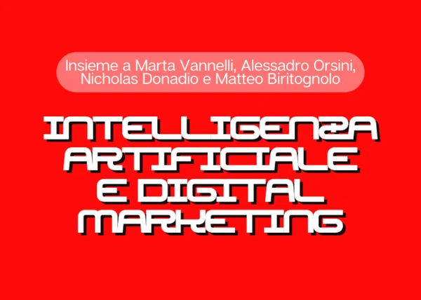 IA e Digital Marketing – Marketing Espresso AcadeME - copertina corso