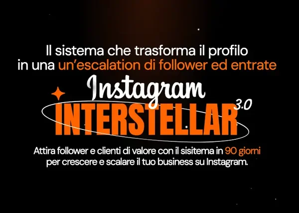 Instagram Interstellar 3.0 – Gabriele Venturini - copertina corso