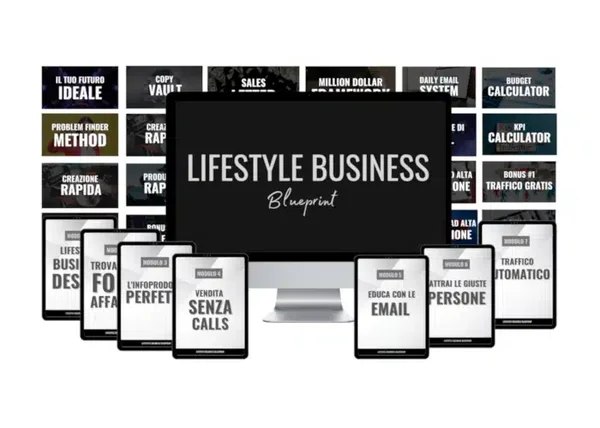 Lifestyle Business Blueprint – Simone Milani - copertina corso