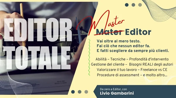 Master Editor Totale – Rotte Narrative - copertina corso