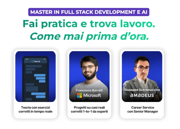 Master in Full Stack Development e AI – start2impact - copertina corso