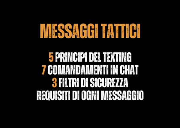 Messaggi Tattici + Bonus – Metodo Bad Boy - copertina corso