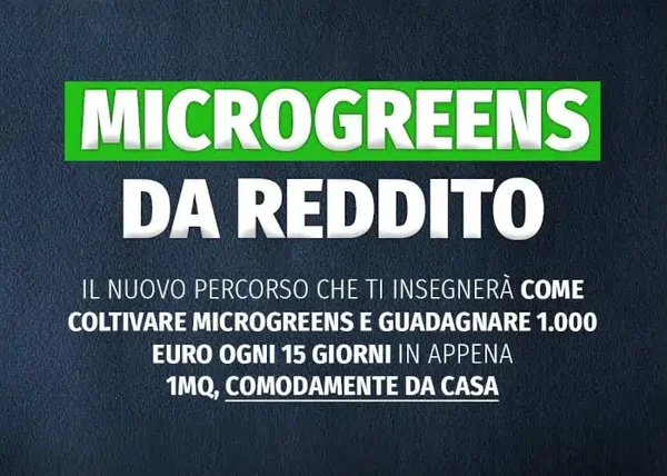 Microgreens da Reddito (Premium) – Rendita Agricola - copertina corso