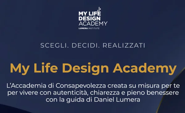 My Life Design Academy 3.0 – Daniel Lumera - copertina corso