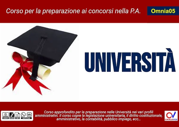 Omnia05: Università – Omniavis - copertina corso