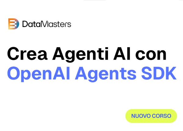 OpenAI Agents SDK – Data Masters - copertina corso