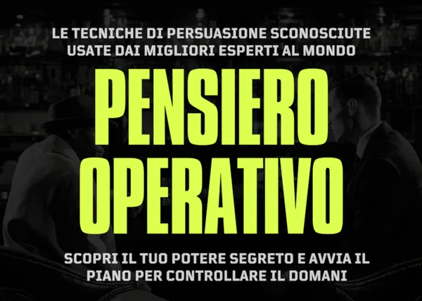 Pensiero Operativo – Metodo Bad Boy - copertina corso