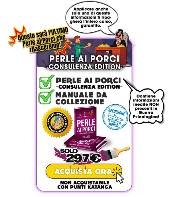 Perle ai porci consulenza edition – Big Luca - copertina corso