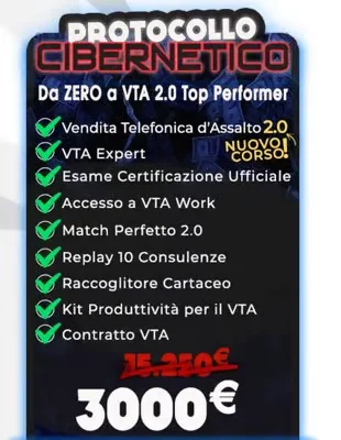 Procotollo cibernetico VTA 2.0 top performer – Bigluca - copertina corso