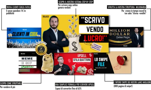 Scrivo, vendo, lucro – Big Luca - copertina corso