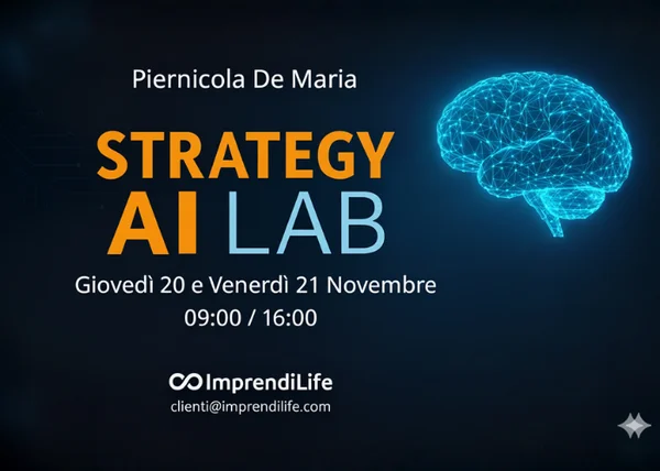 Strategy AI Lab – Piernicola De Maria - copertina corso