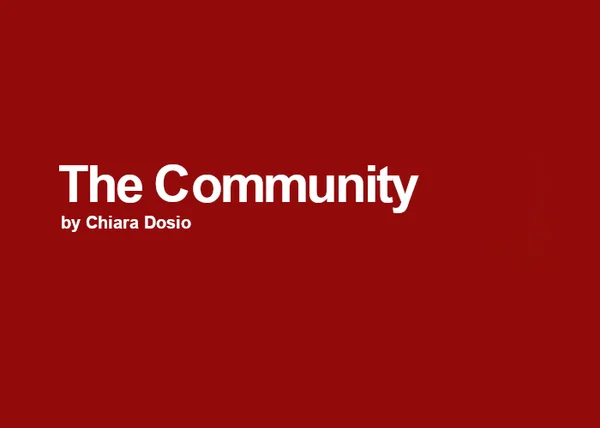 The Community Program – Chiara Dosio - copertina corso
