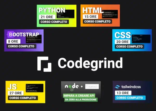 Tutti i Corsi – CodeGrind - copertina corso