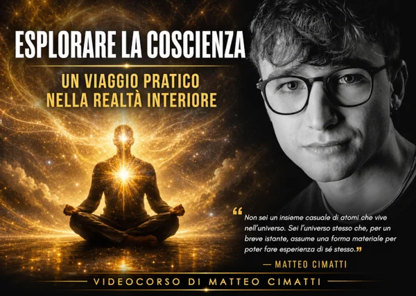 Esplorare la Coscienza: Un Viaggio Pratico nella Realtà Interiore – Matteo Cimatti - copertina corso