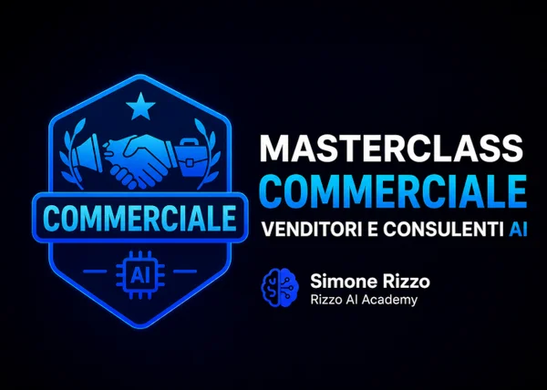 Masterclass Commerciale – Simone Rizzo - copertina corso